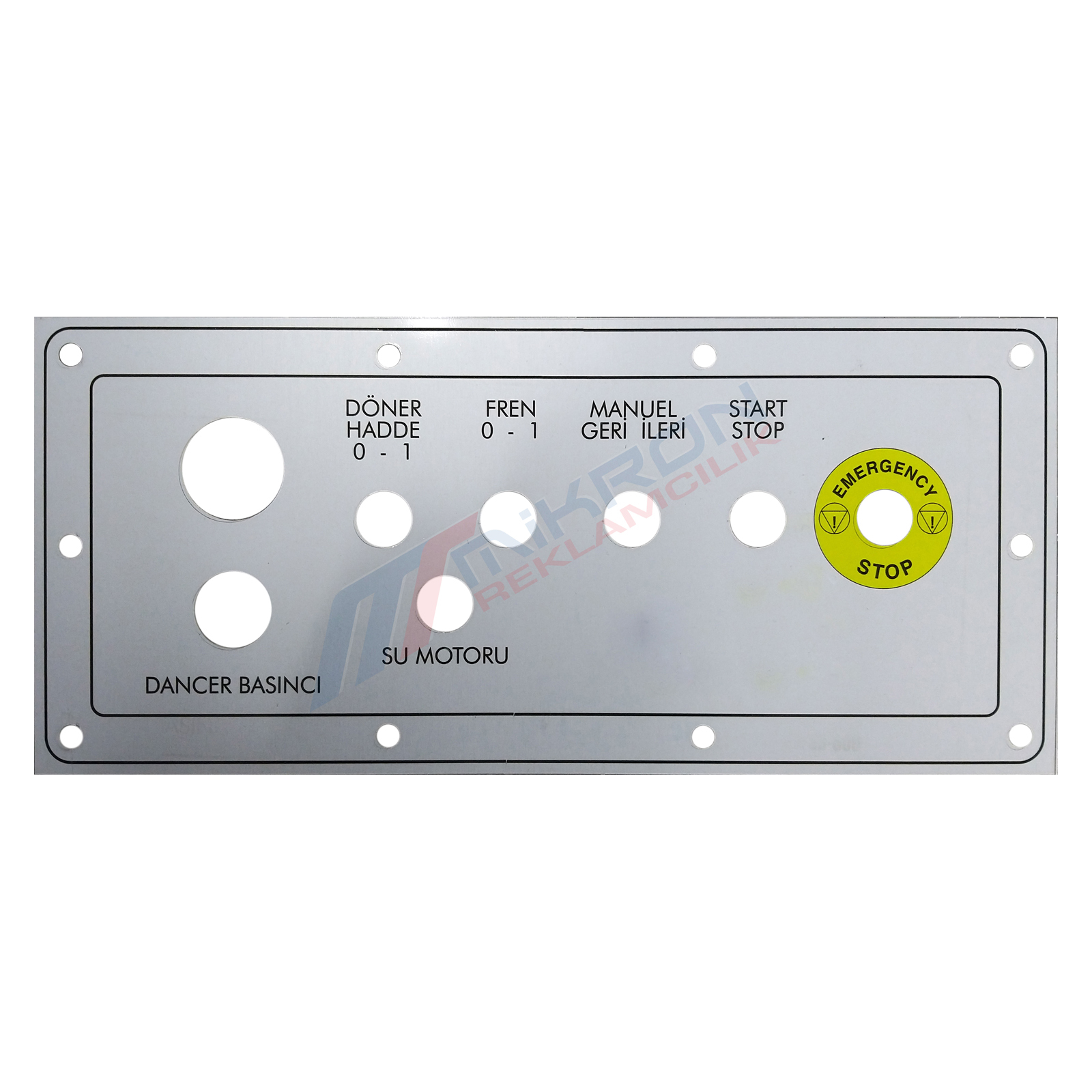 ALÜMİNYUM KUMANDA PANELİ