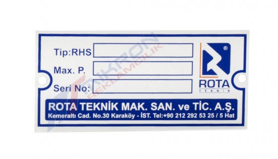 MAKİNE ETİKETLERİ