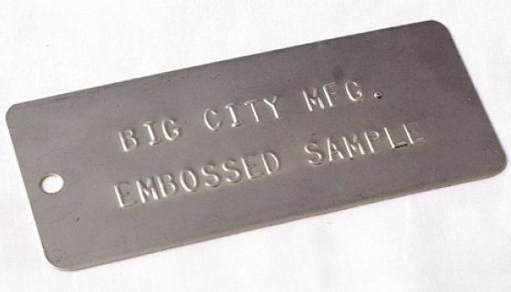 KABARTMALI METAL ETİKET